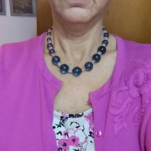 Blue Bead Necklace